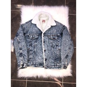 Vintage Levi Acid wash denim jacket